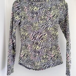 No Boundaries Vibrant Animal Print Blouse